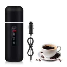 Rafyaoo 762949690956 Car Kettle Portable Electric Travel 12v/24v Coffee Warmer 420ml Hot Water Boiler