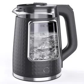 1000w Rainbean Ek236 Electric Kettle 2l Auto Shut-off Viewing Window Cool Touch Keep Warm Black