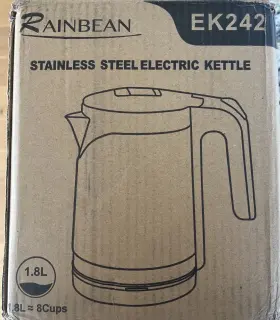 Ek242 Rainbean Stainless Steel Electric Kettle Water Heater 1.8l 900w