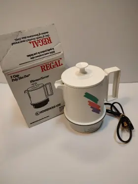K7425wt Regal 5 Cup Poly Hot Pot Electric Tea Coffee Water Kettle