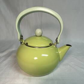 Reston Lloyd Res1602 Light Green Enamel-on-steel Tea Kettle With White Ergonomic Handle