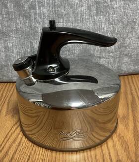 Revere Ware Ao2h Paul Signature Copper Bottom Tea Kettle 1 Quart Whistler China
