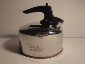 Cu03-e Revere Ware Vintage Whistling Kettle Tea Pot Copper Bottom 1 Quart