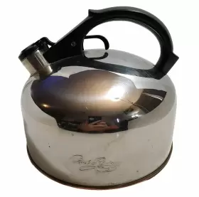 1801 Revere Ware Cu05 Vintage Paul Copper Bottom Whistle Tea Kettle J 3.5 Quart