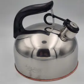 Cu23h Revere Ware 2.5 Quart Whistling Tea Kettle Copper Bottom Paul China
