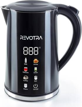 Revotra Kettle01 1.7l Electric Kettle Stainless Steel Interior 1500 Watt Fast Boiling Water Bo
