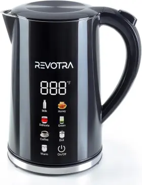 Kettle01 Revotra 1.7l Electric Kettle Stainless Steel Interior 1500 Watt Fast Boiling Water Bo