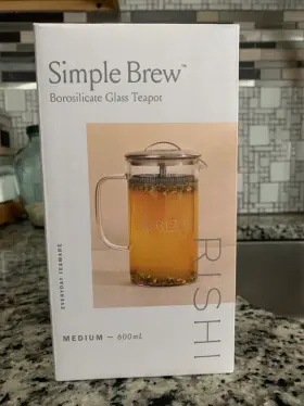 Gw127-po13070 Rishi Botosilicate Glass Teapot Simple Brew Medium