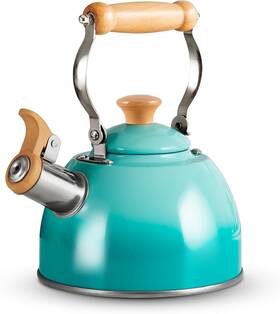 Rockurwok 744110234541 Tea Kettle Pot With Cool Touch Ergonomic Handle Teapot Food Grad