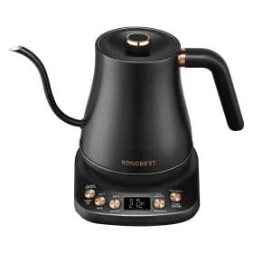 Rongbest 607606213096 Electric Gooseneck Kettle 1200w 6 Temperature Settings Stainless Steel Inn