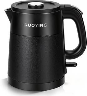 Ruoying 768490397108 0.8l Small Electric Kettle Travel Portable Double Wall Stainless Steel Water