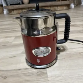 Ke5550rdr Russell Hobbs Retro Style 1.7l Electric Kettle W Temperature Gauge Red
