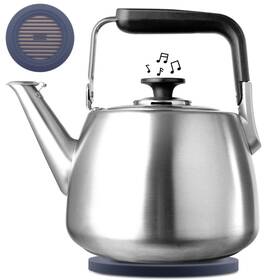 Sadomain B0ffmsslrf Tea Kettle Whistling Stovetop Large Capacity Teapot Suits