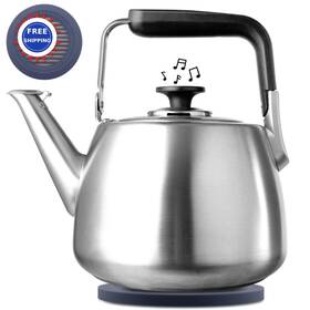 Sadomain Ss306 Tea Kettle Whistling Stovetop Large Capacity Teapot Suits Heat Source