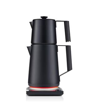 Saki 850015186417 Turkish Tea Maker Machine Pro Electric Double-pot Teapot 1.75l 120v 120 M Inch
