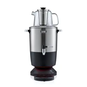 Sk-smw01 Saki Chaiovar Electric Samovar - 4l Stainless Steel Tea Maker Temperatur