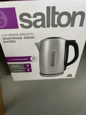 Jk1199 Salton Cordless Electric Kettle 1.7 Liter Capacity Stainless Steel