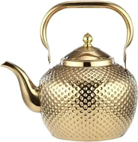 Sanqiahome 972666232153 2000ml Teapot With Infuser Stainless Steel Water Boilers Lifting Handle Tea Make