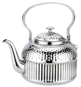 Sanqiahome 972666232375 Antique 1.5l 50oz Stainless Steel Teapot With Infuser Silver