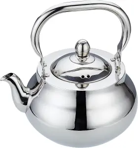 Sanqiahome 972666232580 Stainless Steel Teapot With Removeable Infuser 71 Oz 2000ml Thickened Mirror