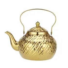 Sanqiahome 972666232603 2000ml Stainless Steel Antique Style Teapot With Infuser Thickened Boiling K