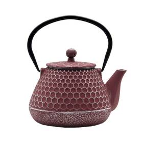 Sechudo 711271870208 20.3oz Small Cast Iron Teapot Tea Kettle For Stovetop Safe Coated With Ename
