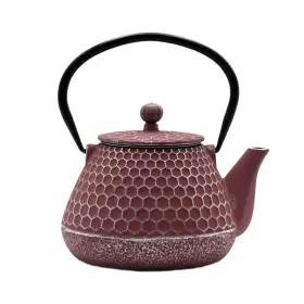 Sechudo 711271870208 20.3oz Small Cast Iron Teapot Tea Kettle For Stovetop Safe Coated With Ename