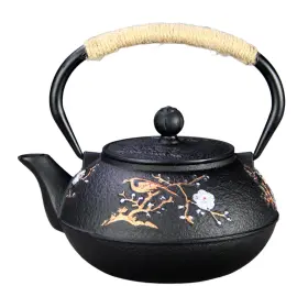 Sechudo-2a-yq-xsms-800ml Sechudo Cast Iron Teapot For Stovetop Safe Coated With Enameled Interior Japan