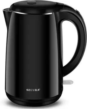 Secura 445030293276 Original Stainless Steel Double Wall Electric Water Kettle 1.8 Quart With