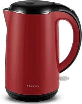 Secura 810092450757 Original Stainless Steel Double Wall Electric Water Kettle 1.8 Quart With