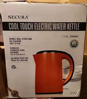 B01i3d6dz6 Secura Original Stainless Steel Double Wall Cool Touch Electric Water Kettle