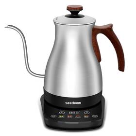 Seedeem 21321d Gooseneck Electric Kettle 1l 1200w Touch Screen Pour-over With 4 Heat