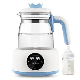 Tn1815-bluwhi-us Sejoy Stainless Steel Tea Kettle 1.2l Fast Boil Cool Touch With Led Boiling