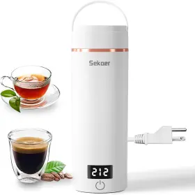 Sekaer 744759993328 Travel Portable Electric Kettle Small Tea Coffee Mini Hot Water B