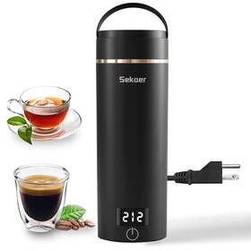 Sekaer 768795303651 Travel Portable Electric Kettle Small Tea Coffee Mini Hot Water