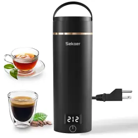 Sekaer 768795303651 Travel Portable Electric Kettle Small Tea Coffee Mini Hot Water