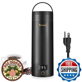 Sekaer B0bcpxp35g Travel Electric Kettle Mini Portable Coffee Pot 4 Presets Ss Auto Shut-of