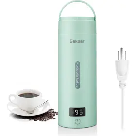 Pek-02g Sekaer Portable Electric Kettle Stainless Steel Green