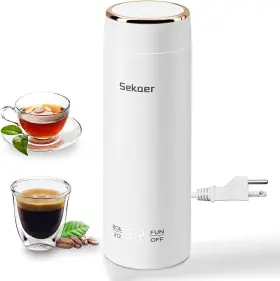 Ske-833w Sekaer Mini Travel Portable Electric Kettle Small Tea Hot Water Boiler