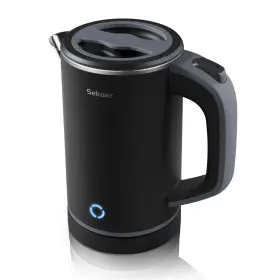 V01-b Sekaer Small Electric Tea Kettle Stainless Steel 0.8l Portable Travel Hot Water Boil