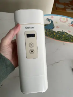 Sy618 Sekqer Portable Travel Electric Kettle/ Water Boiler 450ml/ 16oz Hidden Handle
