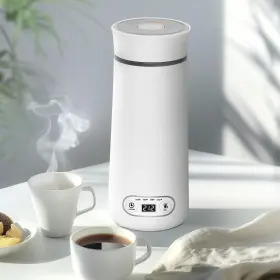 Semiale 767461240696 Travel Electric Kettle Portable Small Coffee Tea Heater 4 Variable Tem