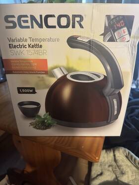 Sencor 1792bk-nab1 Electric Tea Kettle Metallic Brown 1.5l Capacity New In Box