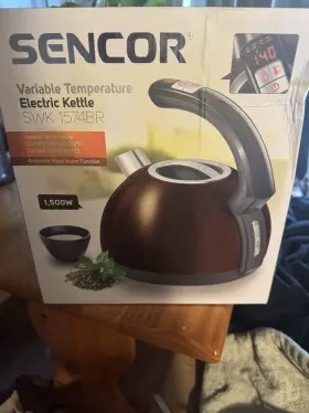 1792bk-nab1 Sencor Electric Tea Kettle Metallic Brown 1.5l Capacity New In Box