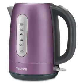 Swk1773vt Sencor 814971022400 1.7l Stainless Steel Electric Kettle With Lid Safety Lock Violet
