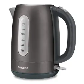 Swk1778bk Sencor 1.7l Stainless Steel Electric Kettle With Lid Safety Lock Black