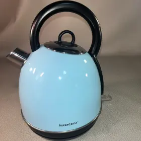 Swkc1500a1 Silvercrest Intertek Plug In Kettle. Light Blue. Works Great