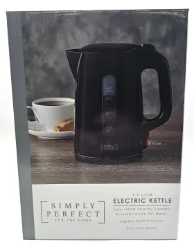 Simply Perfect 027664780772 1.7-liter Electric Kettle 1500 Watt Black By For The Home