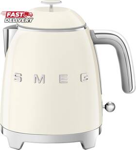 Smeg 313093735736 Mini 50s Retro Style 3 Cup Electric Kettle With Double Wall Anti Slip Base