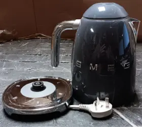 Klf03gruk Smeg Slate Grey Cordless Electric Kettle Uk Style Plug Klf03gruk. No Box
